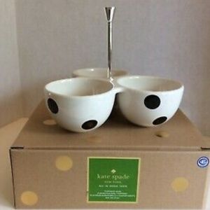 COPY - Kate Spade 3 SECTION TOPPINGS / SERVING DISH